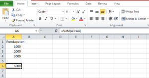 belajar penjulahan excel